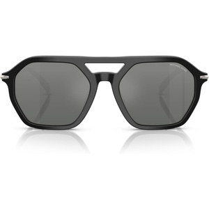 Michael Kors Men’s Mk2251u Jackson Hole Universal Fit Aviator Sunglasses(Black/Silver Mirrored Gradient)