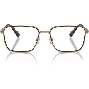 Michael Kors Men’s Mk3079 Méribel Rectangular Prescription Eyewear Frames(Shiny Gold/Demo Lens)