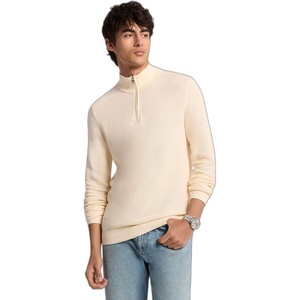 Michael Kors Men’s Mouline Quarter Zip Sweater(Bone)