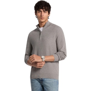 Michael Kors Men’s Mouline Quarter Zip Sweater(Gunmetal)