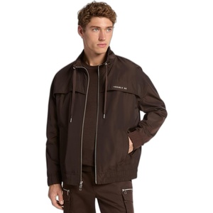 Michael Kors Men’s Nylon Windbreaker Jacket(Chocolate)