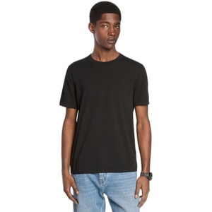 Michael Kors Men’s Short Sleeve Jersey Cotton Crewneck(Black)