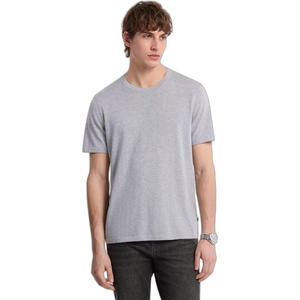 Michael Kors Men’s Short Sleeve Jersey Cotton Crewneck(Heather Grey)