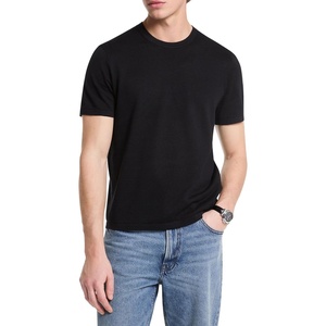Michael Kors Men’s Short Sleeve Jersey Sweater(Black)