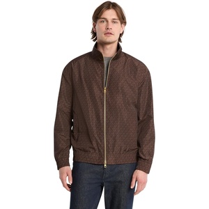 Michael Kors Men’s Signature Printed Windbreaker(Chocolate)