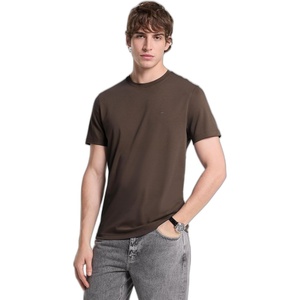 Michael Kors Men’s Sleek MK Crewneck T-Shirt(Chocolate)
