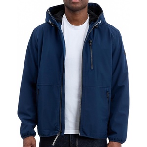 Michael Kors Men’s Softshell Jacket With Faux Sherpa Lining, Wind and Water Resistant Jackets for Men(Midnight)