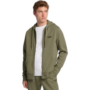 Michael Kors Men’s Tufted Logo Full Zip Hoodie(Ivy)