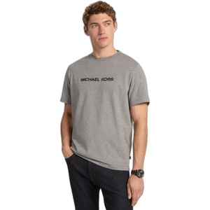 Michael Kors Men’s Tufted Logo T-Shirt(Ash Melange)