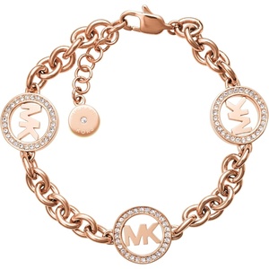 Michael Kors Rose Gold-Tone Bracelet for Women; Bracelets; Jewelry for Women(Circle Logo Chain)