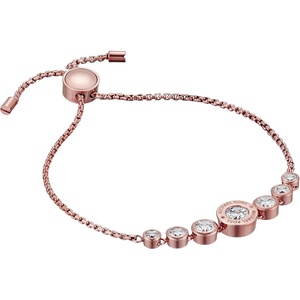 Michael Kors Rose Gold-Tone Bracelet for Women; Bracelets; Jewelry for Women(Crystal Slider)