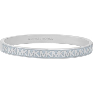 Michael Kors Silver-Tone Bracelet for Women; Bracelets; Jewelry for Women(MK Repeating Logo)