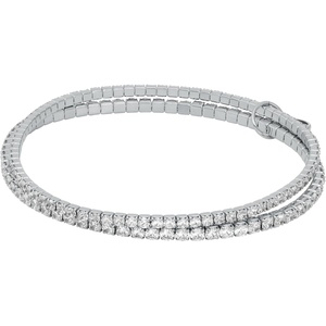Michael Kors Silver-Tone Bracelet for Women; Bracelets; Jewelry for Women(Silver Stretch)