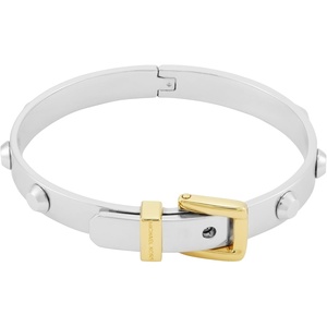 Michael Kors Silver-Tone Bracelet for Women; Bracelets; Jewelry for Women(Two Tone Bangle)