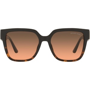 Michael Kors Unisex Adult Mk2170u Karlie Universal Fit Square Sunglasses(Black/Dark Tortoise/Grey Orange Gradient)