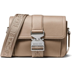 Michael Kors Unisex Hudson Aviator Crossbody Bag(Gunmetal-hardware/Birch)