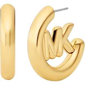 Michael Kors Women’s Logo Hoop Earrings (Model: MKJ8509710)