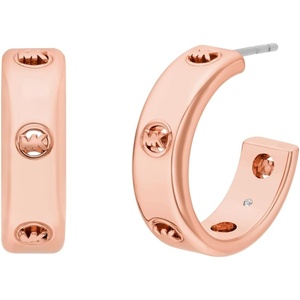 Michael Kors Women’s Logo Hoop Earrings (Model: MKJ8617791)