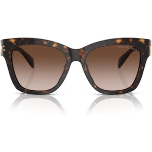 Michael Kors Women’s MK2182U Empire Square Universal Fit Square Sunglasses(Dark Tortoise/Brown Gradient)