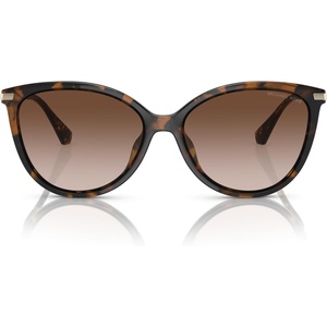 Michael Kors Women’s MK2184U Dupont Universal Fit Cat Eye Sunglasses(Dark Tortoise/Brown Gradient)