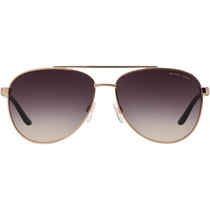 Michael Kors Women’s MK5007 Hvar Aviator Sunglasses(Rose Gold/Grey Rose Gradient)