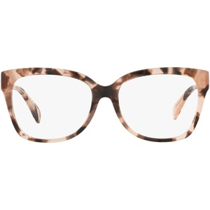 Michael Kors Women’s Palawan Square Prescription Eyewear Frames(Pink Tortoise/Demo Lens)