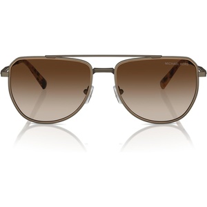 Michael Kors mens Mk1155 Whistler Aviator Sunglasses(Matte Husk/Brown Gradient)