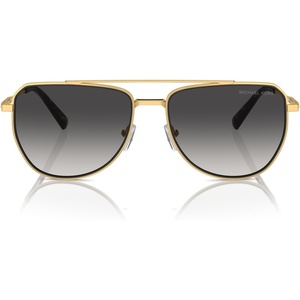Michael Kors mens Mk1155 Whistler Aviator Sunglasses(Shiny Gold/Light Grey Gradient)