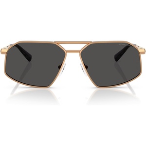 Michael Kors mens Mk1167 Mar Vista Hexagonal Sunglasses(Beige Gold/Dark Grey Solid)