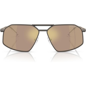 Michael Kors mens Mk1167 Mar Vista Hexagonal Sunglasses(Matte Gunmetal/Husk Mirrored)