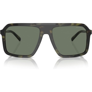 Michael Kors mens Mk2218u Murren Universal Fit Square Sunglasses(Olive Tortoise/Olive Green)