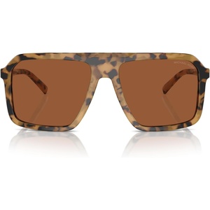 Michael Kors mens Mk2218u Murren Universal Fit Square Sunglasses(Vintage Tortoise/Brown Solid)