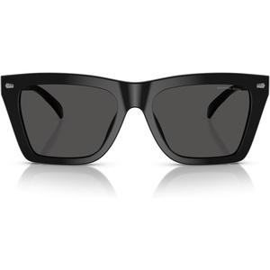 Michael Kors mens Mk2225u Pebble Beach Universal Fit Square Sunglasses(Black/Dark Grey Solid)