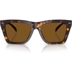 Michael Kors mens Mk2225u Pebble Beach Universal Fit Square Sunglasses(Dark Tortoise/Dark Brown Solid Polarized)
