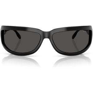 Michael Kors mens Mk2226 Zion Rectangular Sunglasses(Black/Dark Grey Solid)