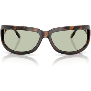 Michael Kors mens Mk2226 Zion Rectangular Sunglasses(Dark Tortoise/Green Solid)