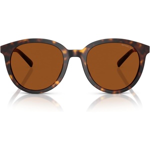 Michael Kors mens Mk2227 Big Bend Round Sunglasses(Dark Tortoise/Brown Solid)