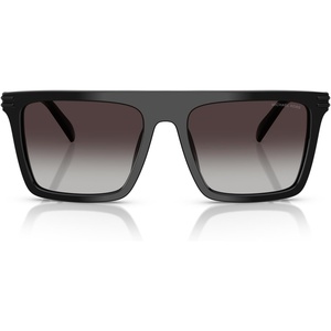 Michael Kors mens Mk2249u Edgewater Universal Fit Square Sunglasses(Black/Dark Grey Gradient)