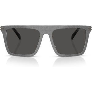 Michael Kors mens Mk2249u Edgewater Universal Fit Square Sunglasses(Grey Denim/Dark Grey Solid)