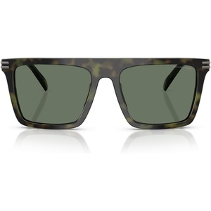 Michael Kors mens Mk2249u Edgewater Universal Fit Square Sunglasses(Olive Tortoise/Green Solid)