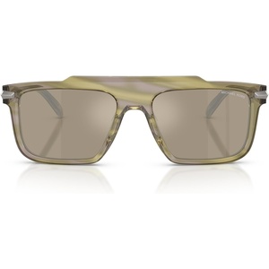 Michael Kors mens Mk2278u Boston Universal Fit Square Sunglasses(Olive Horn/Olive Monochromatic)
