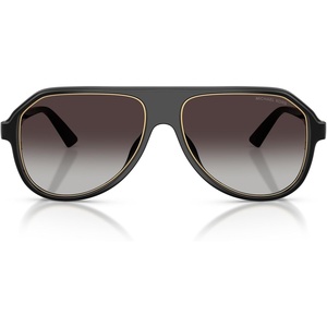 Michael Kors mens Mk2281u Molokai Universal Fit Aviator Sunglasses(Black/Grey Gradient)