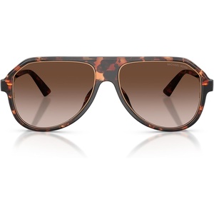 Michael Kors mens Mk2281u Molokai Universal Fit Aviator Sunglasses(Dark Tortoise/Smoke Gradient)
