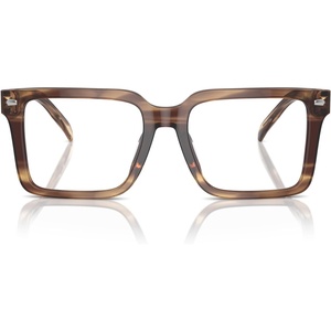 Michael Kors mens Mk4121u Mosel Universal Fit Square Prescription Eyewear Frames(Brown Horn/Demo Lens)