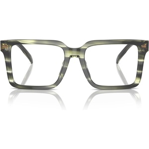 Michael Kors mens Mk4121u Mosel Universal Fit Square Prescription Eyewear Frames(Olive Horn/Demo Lens)