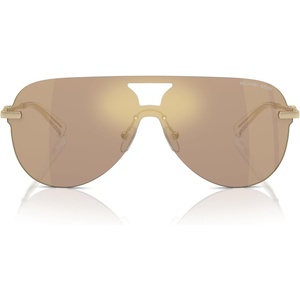 Michael Kors womens Mk1149 Cyprus Aviator Sunglasses(Brown Mirrored/Brown Mirrored)