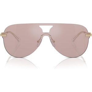 Michael Kors womens Mk1149 Cyprus Aviator Sunglasses(Pink Solid Back Mirrored/Pink Solid Back Mirrored)