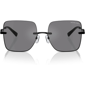 Michael Kors womens Mk1150 Québec Square Sunglasses(Grey Solid Back Mirrored/Grey Solid Back Mirrored)