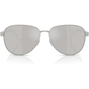 Michael Kors womens Mk1160 Biarritz Aviator Sunglasses(Silver/Silver Mirrored)