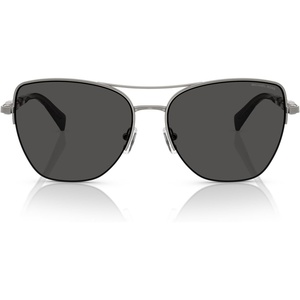 Michael Kors womens Mk1163 Dorado Beach Square Sunglasses(Gunmetal Shiny/Dark Grey Solid)